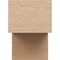 Ekena Millwork 4in. W x 6in. H x 16in. L Chapel Hill Woodgrain TimberThane Rafter Tail, Primed Tan RFTUR04X06X16CHPRCPR - alternate 4
